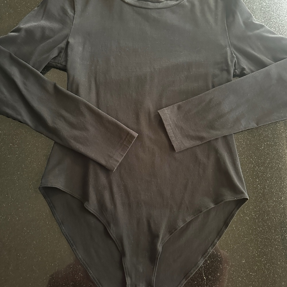 Black Long Sleeve Mangopop Bodysuit